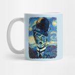 Pixxa Charlie Chaplin Van Gogh Style Kupa Bardak