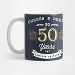 Pixxa Cheers And Beers To 50 Years 50TH Birthday Gift T-Shirt Kupa Bardak