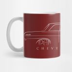 Pixxa Chevy 2 Nova Profile Stencil White Kupa Bardak