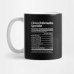 Pixxa Clinical Informatics Specialist T Shirt - Nutritional And Undeniable Factors Gift Item Tee Kupa Bardak