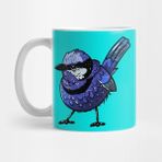 Pixxa Cute Blue Wren Kupa Bardak