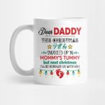 Pixxa Dear Daddy This Christmas Iâ€™ll Be Snuggled Up In Mommyâ€™s Tummy Kupa Bardak