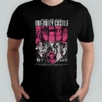 Pixxa Demon Slayer Infinity Castle Unisex %100 Pamuklu Bisiklet Yaka T-Shirt - Siyah - 6 - 9 Yaş