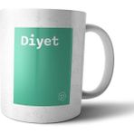 Pixxa Diyet Tanımı Komik Açık Yeşil Kupa Bardak