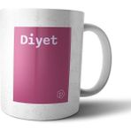 Pixxa Diyet Tanımı Komik Pembe Kupa Bardak