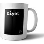 Pixxa Diyet Tanımı Komik Siyah Kupa Bardak