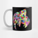Pixxa Fil Elmer The Patchwork Elephant Kupa Bardak