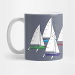 Pixxa Flying Scot Sailboat Kupa Bardak