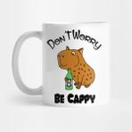 Pixxa Funny Capybara Drinking Beer Be Cappy Kupa Bardak