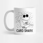 Pixxa Funny Card Shark Poker Player Gift Kupa Bardak
