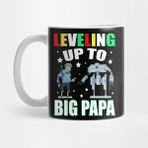 Pixxa Funny Leveling Up To Big Papa Gift For Gamer Fathers Day Gift For Daddy Kupa Bardak