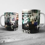 Pixxa Futbolun Efsaneleri Ronaldo Messi Pele Maradona Zidane Kupa Bardak Model 1