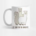 Pixxa Get Ready For The Alpacalypse Awesome Funny Alpaca Pun Design Kupa Bardak