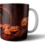 Pixxa Halloween Cadılar Bayramı Pumpkin Kabak Kupa Bardak Model 4 - Renkli
