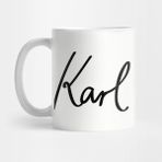 Pixxa Karl Marx Signature Kupa Bardak