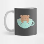 Pixxa Kawaii Coffee Bear T-Shirt Kupa Bardak