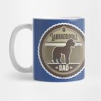 Pixxa Labradoodle Dad Distressed Labradoodle Silhouette Design Kupa Bardak