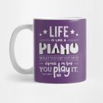 Pixxa Life Is Piano Inspirational Quotes Music Lover Kupa Bardak