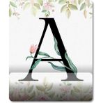 Pixxa Model - 1 A Harfi Çiçekli Harf Bilek Destekli Mouse Pad