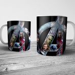 Pixxa Model 1 Avengers Yenilmezler Logo Kupa Bardak