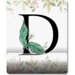 Pixxa Model - 1 D Harfi - Çiçekli Harf Bilek Destekli Mouse Pad