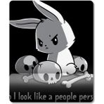 Pixxa Model 1 Do I Look Like a People Person - İnsan Sevmiyorum Bilek Destekli Mouse Pad