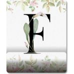 Pixxa Model 1 F Harfi-Çiçekli Harf Bilek Destekli Mouse Pad