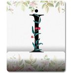 Pixxa Model 1 I Harfi - Çiçekli Harf Bilek Destekli Mouse Pad