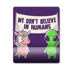 Pixxa Model 1 İnsanlara İnanmıyorum Uzaylı ve İnek Bilek Destekli Mouse Pad