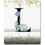 Pixxa Model 1 L Harfi - Çiçekli Harf Bilek Destekli Mouse Pad