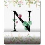 Pixxa Model 1 N Harfi-Çiçekli Harf Bilek Destekli Mouse Pad