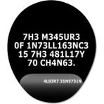 Pixxa Model 1 Oval Einstein the Measure of Intelligence is the Ability to Change Bilek Destekli Mouse Pad