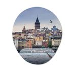 Pixxa Model -1 Oval İstanbul Gezgin Seyahat Bilek Destekli Mouse Pad