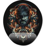 Pixxa Model -1 Oval Metal Gear Solid Snake Bilek Destekli Mouse Pad