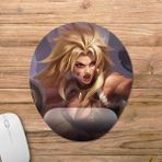 Pixxa Model -1 Oval Mobile Legends Masha Bilek Destekli Mouse Pad