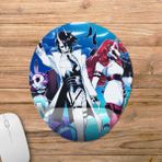 Pixxa Model -1 Oval Neon White Bilek Destekli Mouse Pad