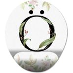 Pixxa Model 1 Oval Ö Harfi - Çiçekli Harf Bilek Destekli Mouse Pad
