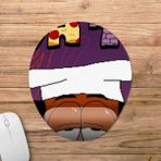 Pixxa Model -1 Oval Pizza Tower Bilek Destekli Mouse Pad
