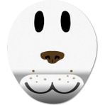 Pixxa Model 1 Oval Roblox-Adorable Puppy Face-Tatlı Köpek Yüzü Bilek Destekli Mouse Pad