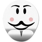 Pixxa Model 1 Oval Roblox Fawkes Face Bilek Destekli Mouse Pad