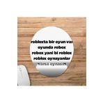 Pixxa Model 1 Oval Roblox'ta Bir Oyun Var Oyunda Robox Bilek Destekli Mouse Pad