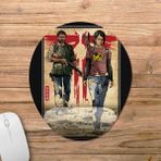 Pixxa Model 1 Oval the Last of Us Sketch Bilek Destekli Mouse Pad
