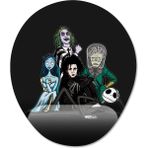 Pixxa Model 1 Oval Tim Burton Karakterleri Beetlejuice Scissorhands Bilek Destekli Mouse Pad