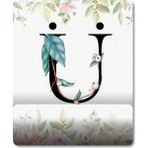 Pixxa Model 1 Ü Harfi - Çiçekli Harf Bilek Destekli Mouse Pad
