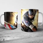 Pixxa Model 2 Captain America Kaptan Amerika Kupa Bardak