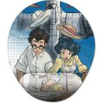 Pixxa Model 2 Oval The Wind Rises Rüzgar Yükseliyor Studio Ghibli Bilek Destekli Mouse Pad