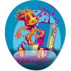 Pixxa Model - 3 Oval Groot - Marvel Bilek Destekli Mouse Pad