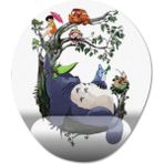 Pixxa Model 5 Oval Studio Ghibli Totoro Bilek Destekli Mouse Pad