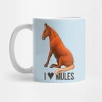 Pixxa Mule - I Heart Mules Kupa Bardak
