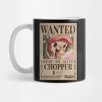 Pixxa One Piece Chopper Wanted Poster Kupa Bardak
